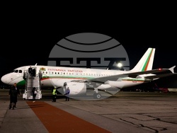 Airbus A319 - посрещне на националния отбор по волейбол за мъже