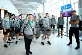 Турция - национален отбор по волейбол - посрещане