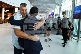 Турция - национален отбор по волейбол - посрещане