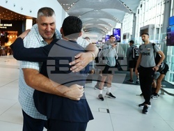 Турция - национален отбор по волейбол - посрещане