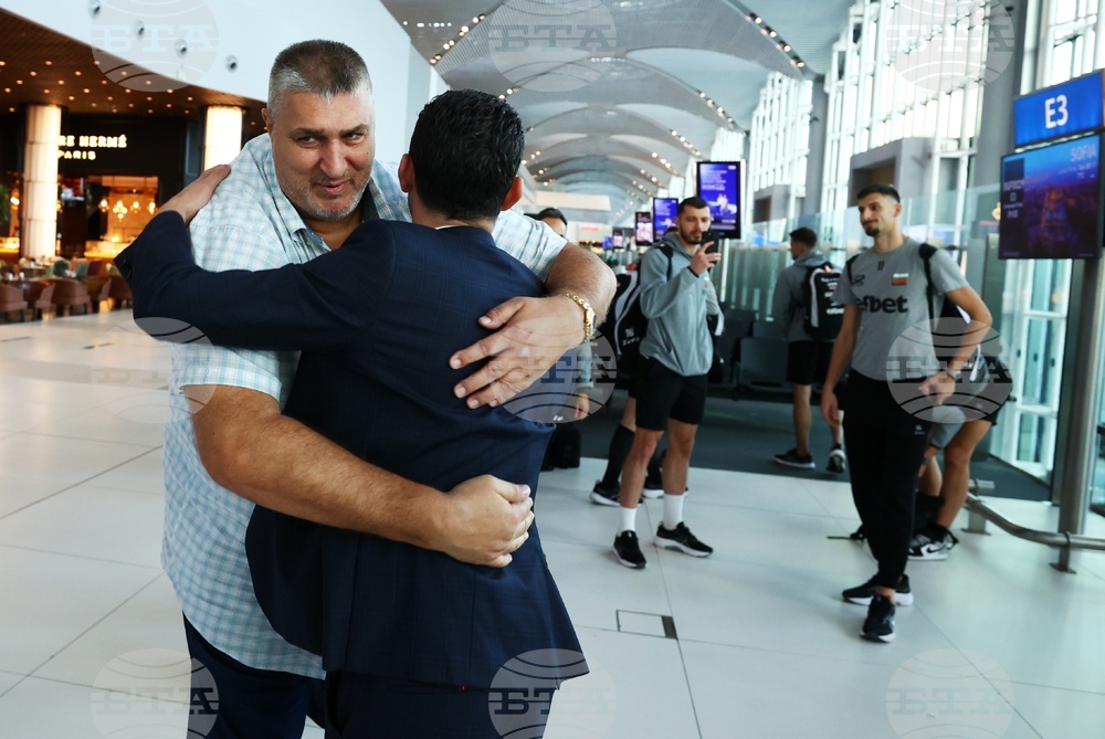 Турция - национален отбор по волейбол - посрещане