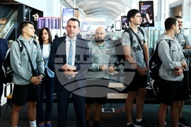 Турция - национален отбор по волейбол - посрещане