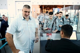 Турция - национален отбор по волейбол - посрещане