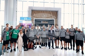 Турция - национален отбор по волейбол - посрещане