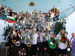 Национален отбор по волейбол - посрещане