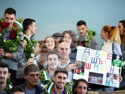 Национален отбор по волейбол - посрещане