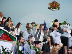 Национален отбор по волейбол - посрещане