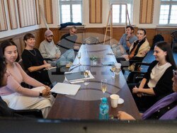 В Народния театър „Иван Вазов“ започнаха репетициите на танцовия спектакъл „Там (Locus Amoenos)“. Снимка: Стефан Здравески/Народен театър