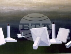 Бетонни елементи, едно от финалните произведения