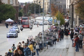 Национален отбор на България по волейбол - посрещане - парад - автобус