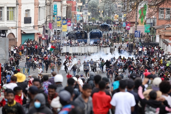 APTOPIX Madagascar Protests