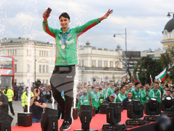 Национален отбор по волейбол - официално посрещане - Симеон Николов