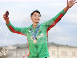 Национален отбор по волейбол - официално посрещане - Симеон Николов