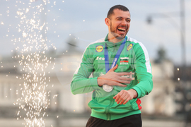 Национален отбор по волейбол - официално посрещане - Илия Петков