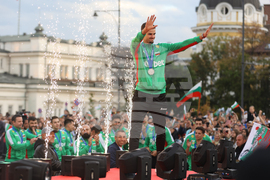 Национален отбор по волейбол - официално посрещане - Георги Татаров