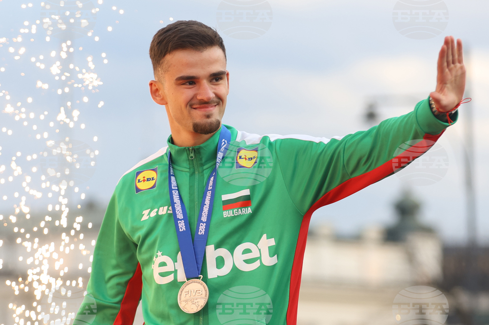 Национален отбор по волейбол - официално посрещане - Георги Татаров