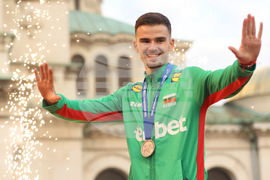 Национален отбор по волейбол - официално посрещане - Георги Татаров