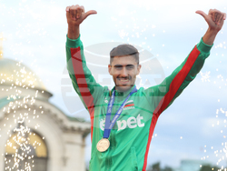 Национален отбор по волейбол - официално посрещане - Велислав Антов