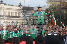 Национален отбор по волейбол - официално посрещане - Стоил Палев