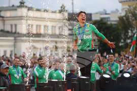 Национален отбор по волейбол - официално посрещане - Дамян Колев