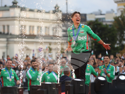 Национален отбор по волейбол - официално посрещане - Дамян Колев