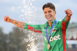 Национален отбор по волейбол - официално посрещане - Дамян Колев