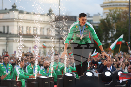 Национален отбор по волейбол - официално посрещане - Алекс Николов