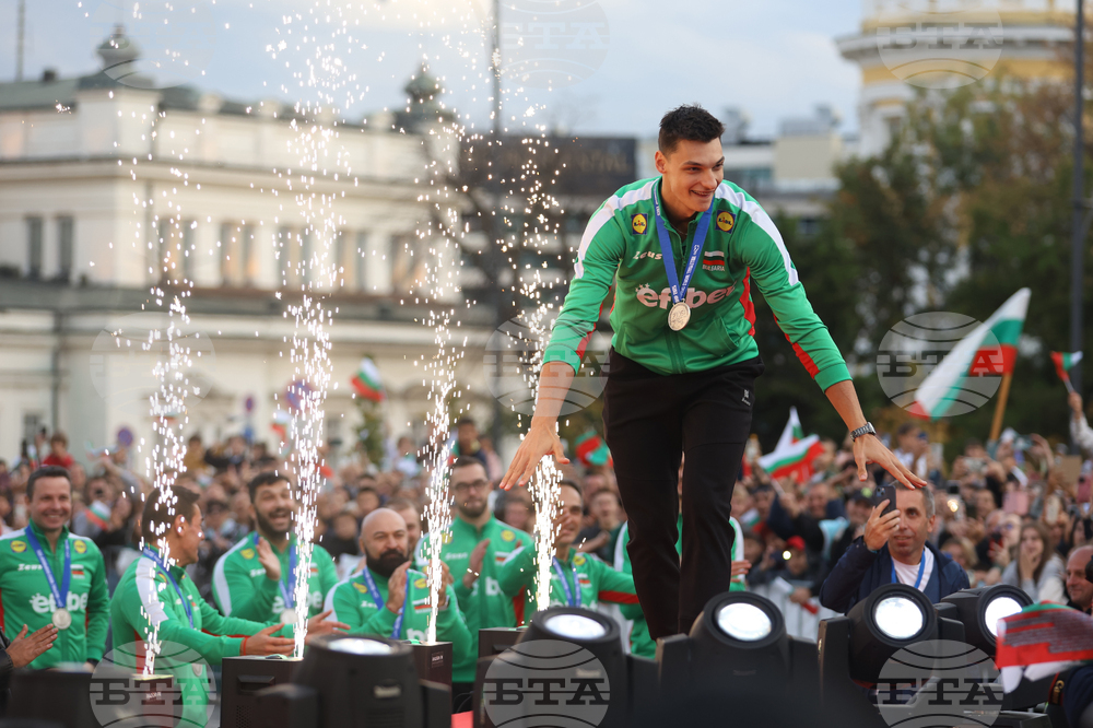 Национален отбор по волейбол - официално посрещане - Алекс Николов