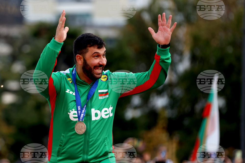 Национален отбор по волейбол - официално посрещане - Николай Касабов