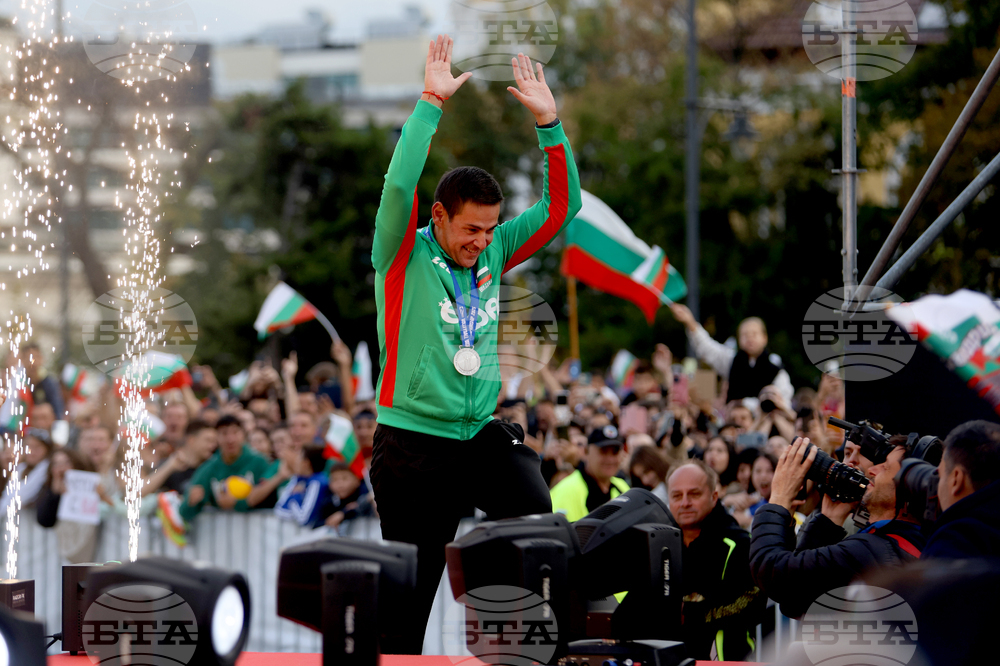 Национален отбор по волейбол - официално посрещане - Джанлоренцо Бленджини