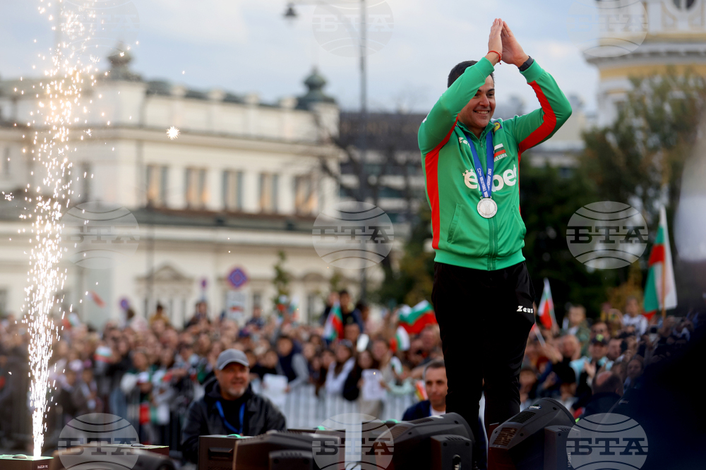 Национален отбор по волейбол - официално посрещане - Джанлоренцо Бленджини
