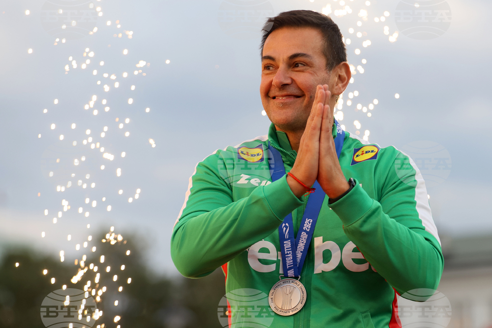 Национален отбор по волейбол - официално посрещане - Джанлоренцо Бленджини