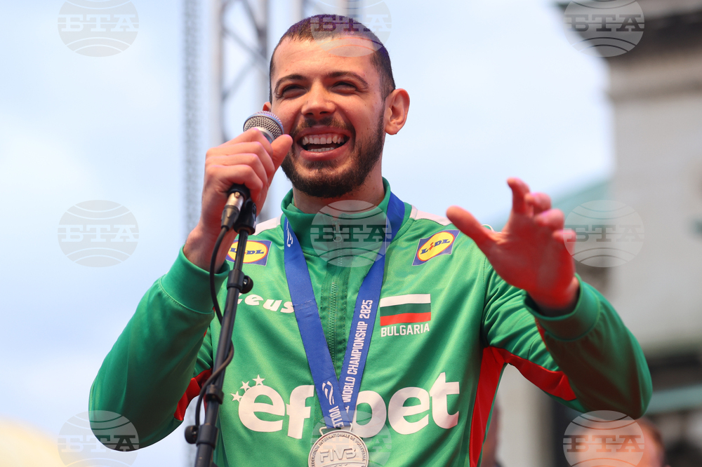 Национален отбор по волейбол - официално посрещане - Илия Петков