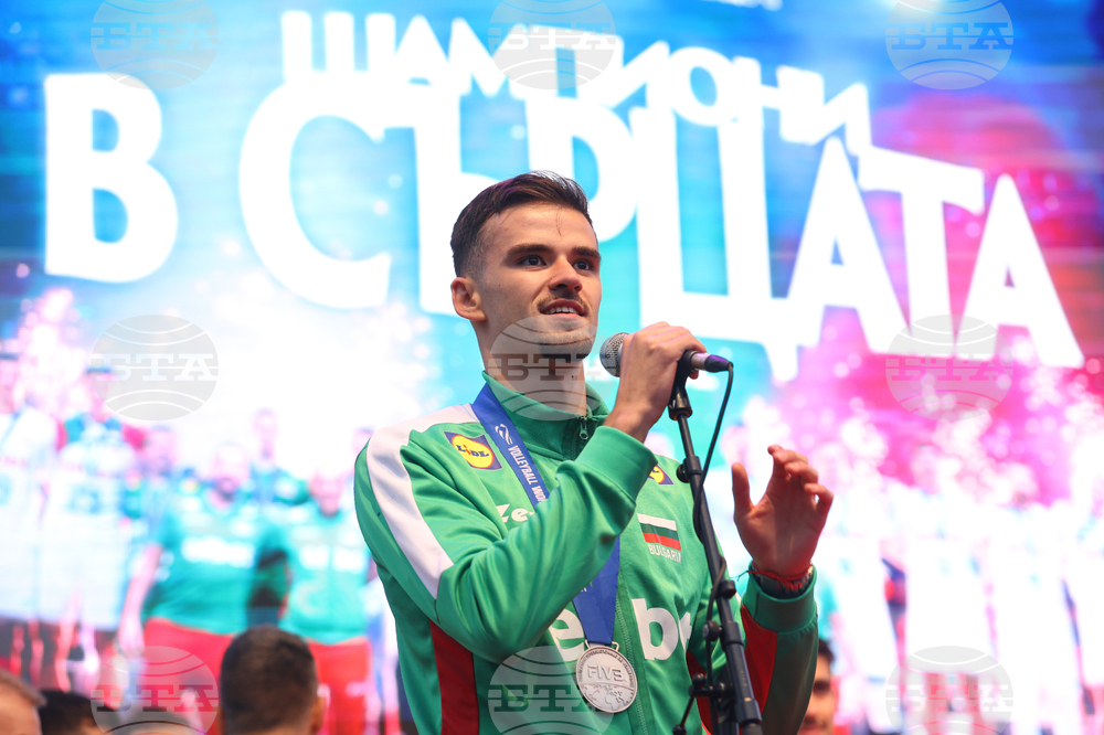 Национален отбор по волейбол - официално посрещане - Георги Татаров