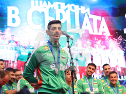 Национален отбор по волейбол - официално посрещане - Руси Желев