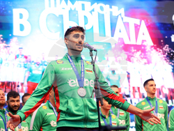 Национален отбор по волейбол - официално посрещане - Велислав Антов