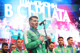 Национален отбор по волейбол - официално посрещане - Стоил Палев