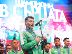 Национален отбор по волейбол - официално посрещане - Стоил Палев