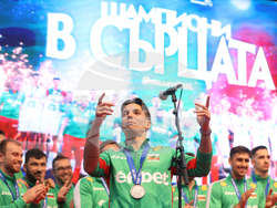 Национален отбор по волейбол - официално посрещане - Дамян Колев