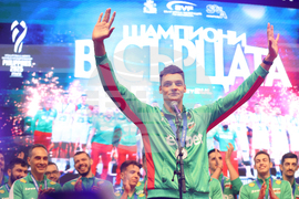 Национален отбор по волейбол - официално посрещане - Алекс Николов