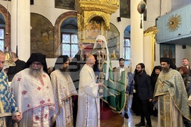 Самоков - храм „Покров Богородичен“ - патрирах Даниил - литургия