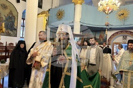 Самоков - храм „Покров Богородичен“ - патрирах Даниил - литургия