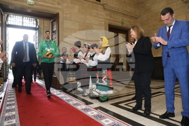 Народно събрание - волейболисти - награждаване