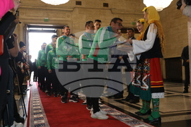 Народно събрание - волейболисти - награждаване