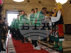 Народно събрание - волейболисти - награждаване