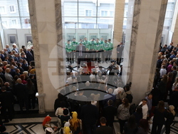 Народно събрание - волейболисти - награждаване