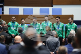 Народно събрание - волейболисти - награждаване