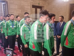 Народно събрание - волейболисти - награждаване