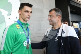 Национален отбор по волейбол - Спортна зала Левски София - посрещане