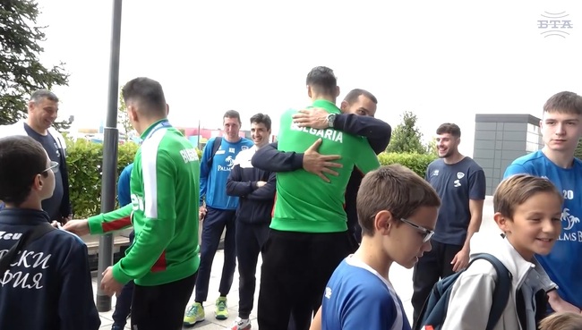 ВК Левски София посрещна като герои представителите си в националния отбор по волейбол за мъже 